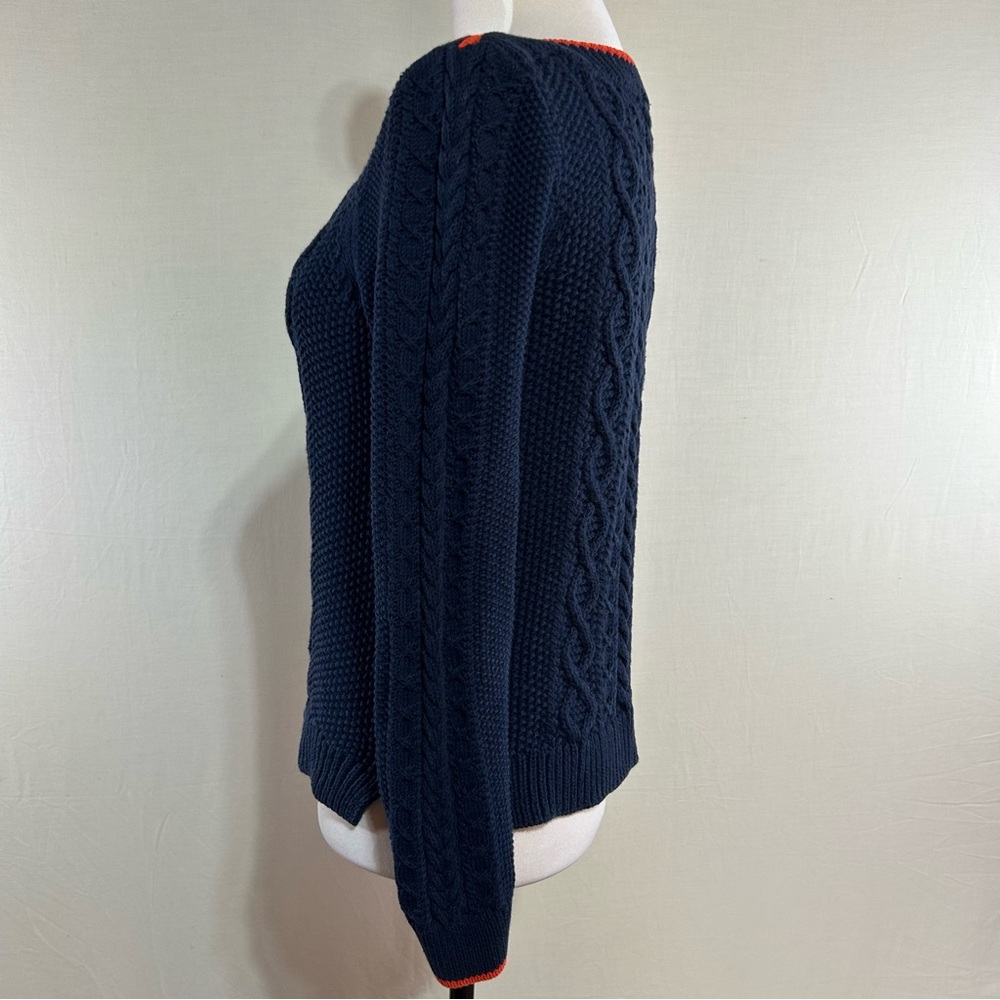 J. Crew Navy Cable Knit Sweater - Picture 16 of 16